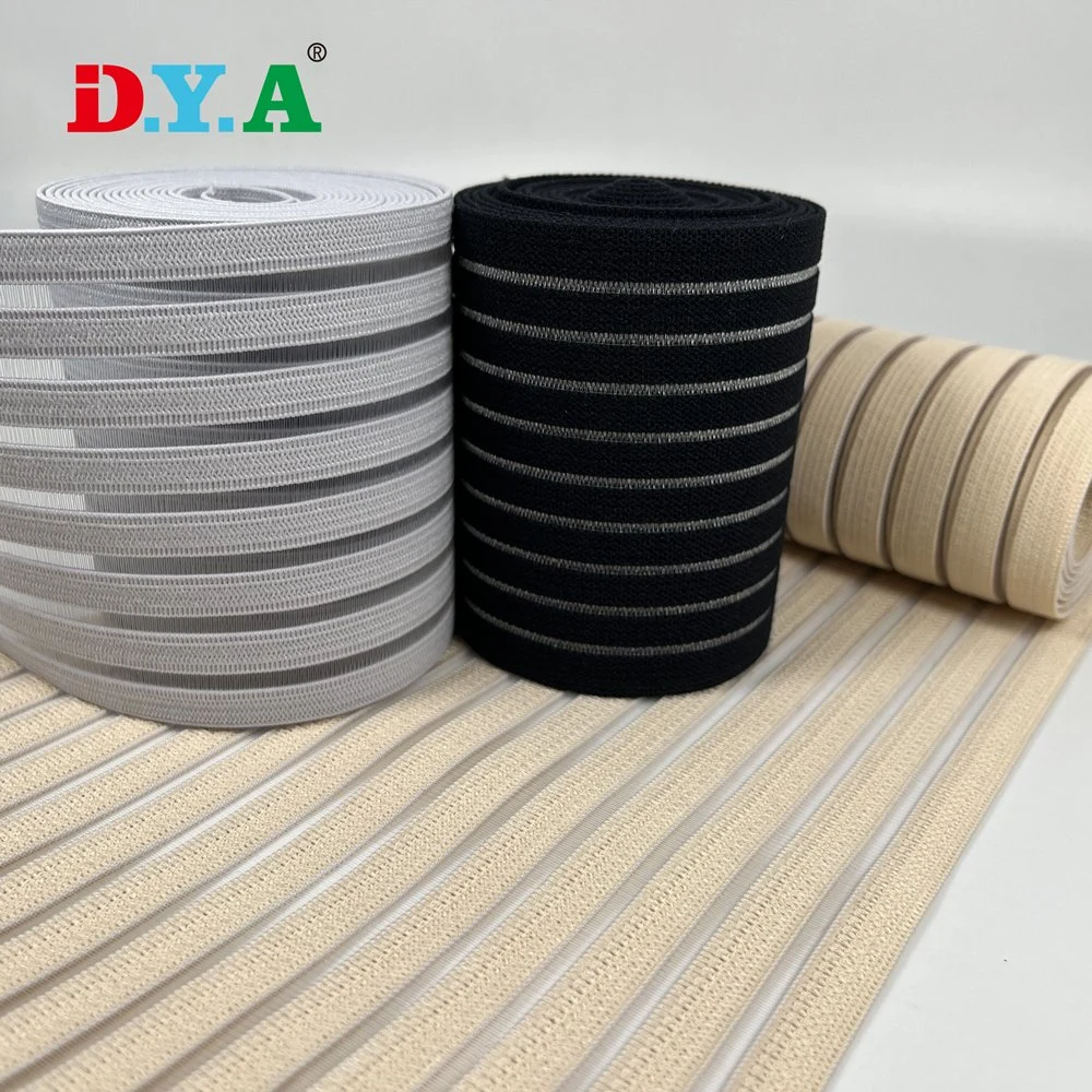 Soft Breathable Fish Line Nylon Rubber Medical Knitted Elastic Band for Medical Body Support