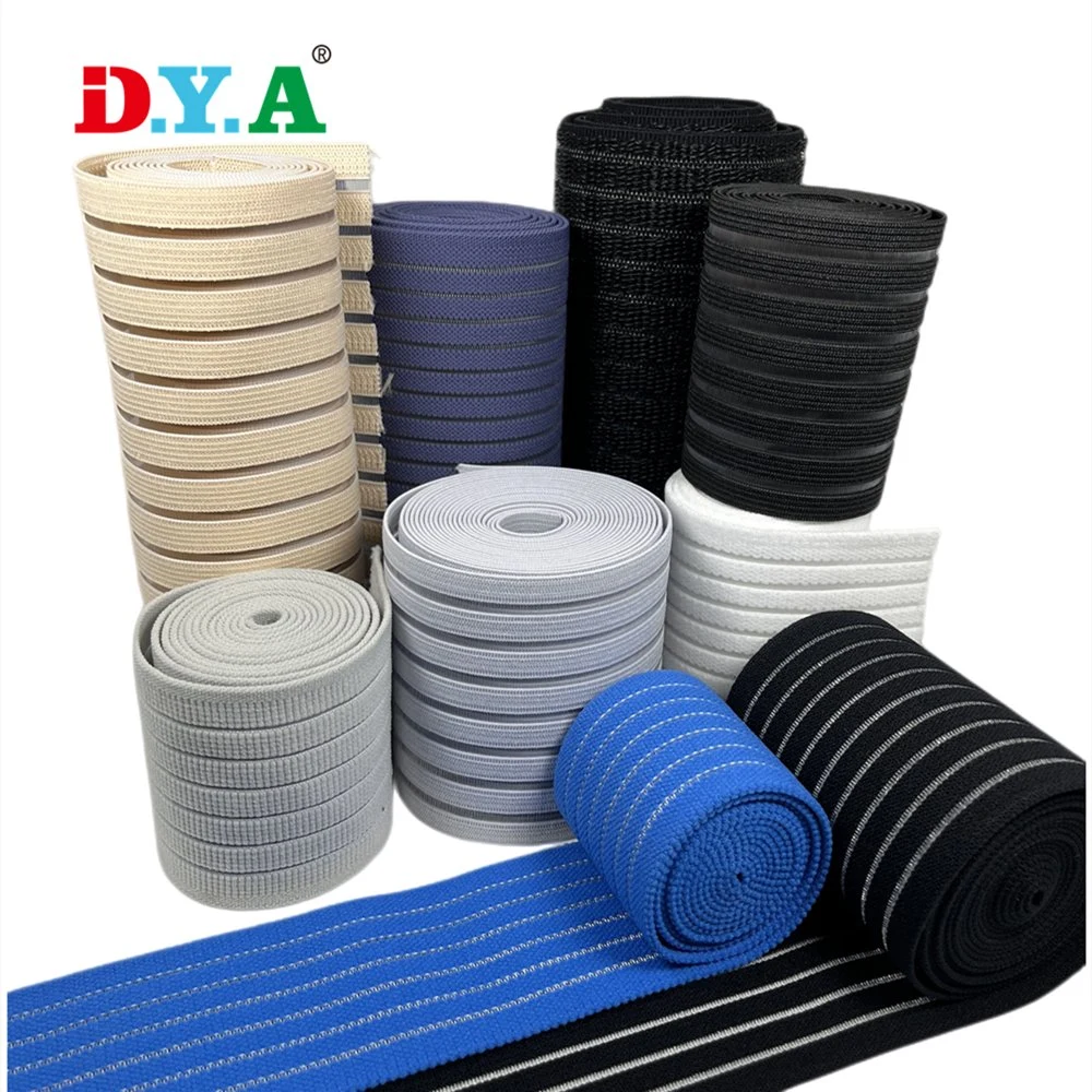 Soft Breathable Fish Line Nylon Rubber Medical Knitted Elastic Band for Medical Body Support