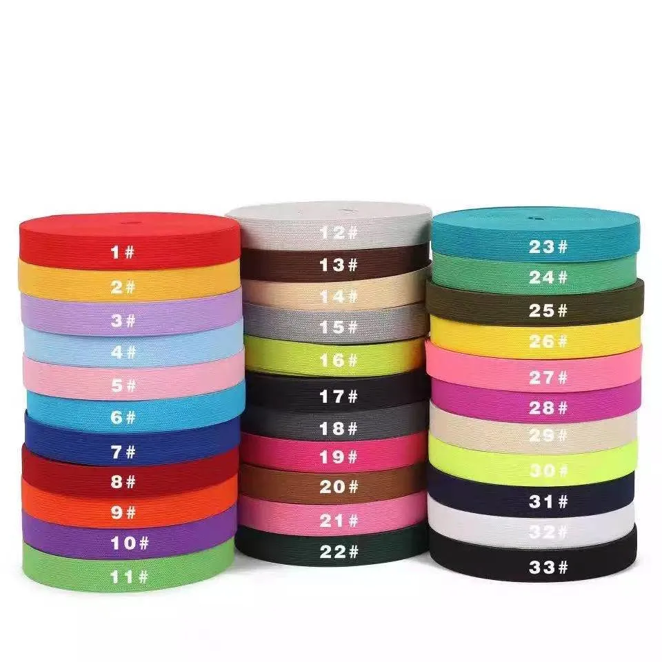 20/25/30/40/50mm Rubber Band Fold Over Elastic Band for Underwear Pants Bra Rubber Clothes Adjustable Soft Waistband Elastic
